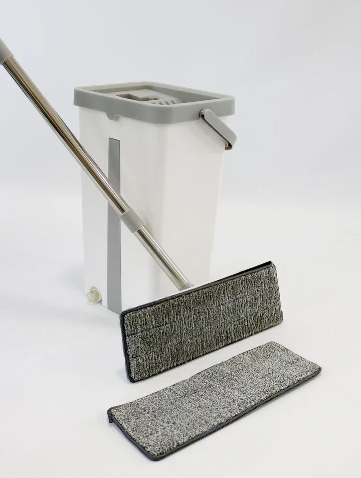 SuperMop - Mopa Fregona 360º con cubo auto-escurrible