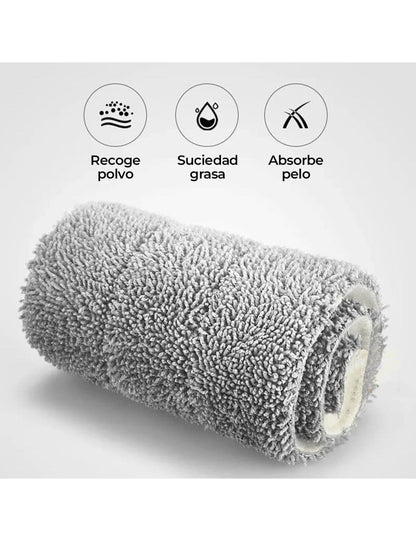SuperMop - Mopa Fregona 360º con cubo auto-escurrible